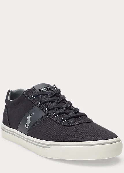 Unique Patterns Polo Ralph Lauren-Hanford Canvas Sneakers - Dark Carbon Grey