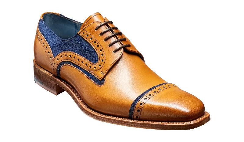 Luxury Touch Haig - Cedar Calf / Blue Suede