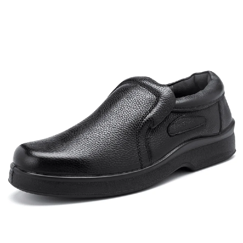 Art Deco Men Casual Soft Genuine Leather Slip on Oxfords