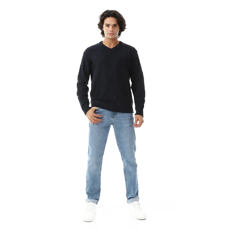 Slim Fit Plain Light Blue Jeans