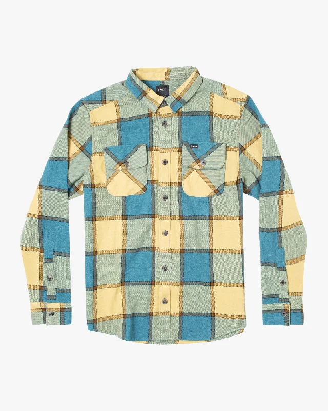 Boys That'll Work Flannel Long Sleeve Shirt - Marsh