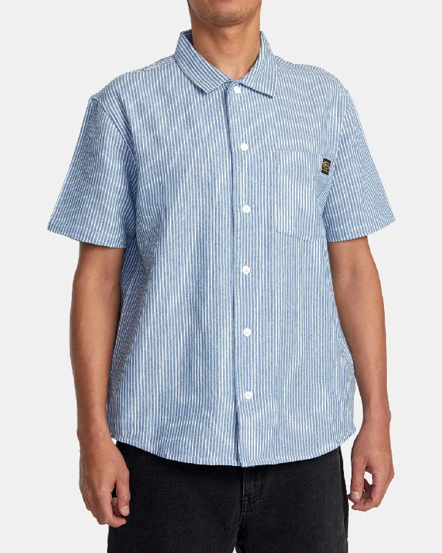 Dayshift Stripe II Short Sleeve Shirt - Chambray