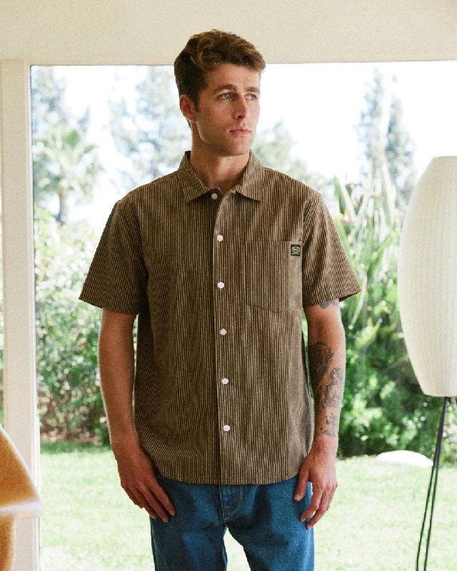 Dayshift Stripe II Short Sleeve Shirt - Bombay Brown