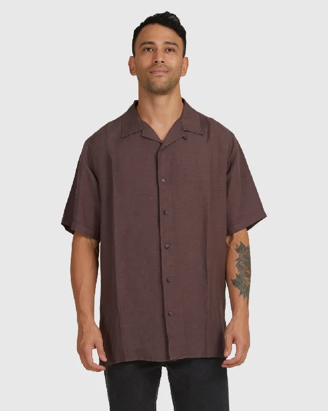 Dissolve Short Sleeve Shirt - Coffee