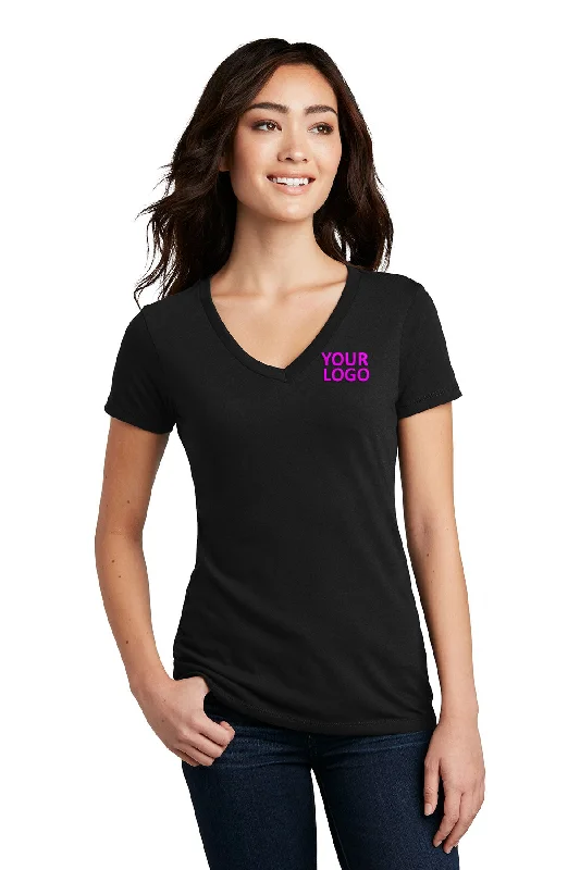 District Made Ladies Perfect Blend V-Necks, Black