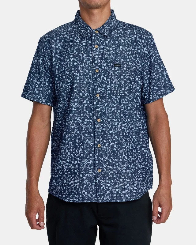 Frame Chambray Short Sleeve Shirt - Indigo