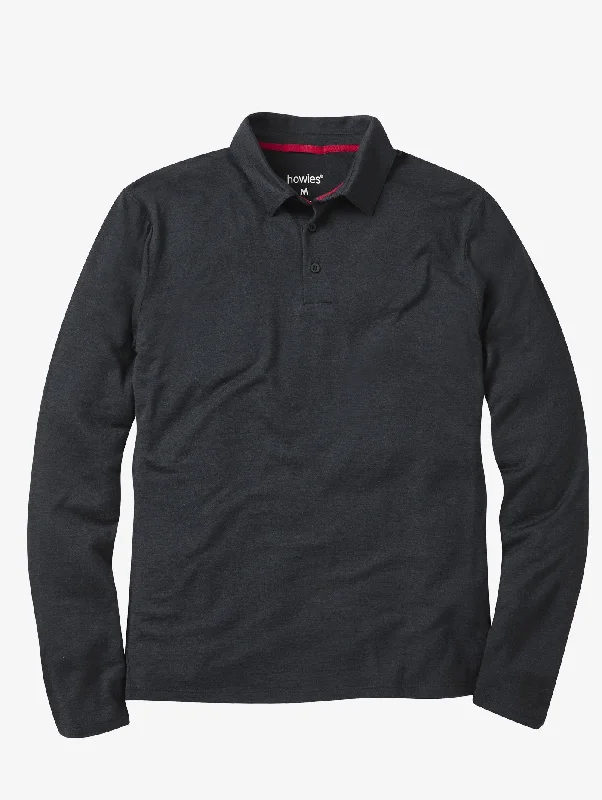 Men's Polyn Long Sleeved Merino Polo