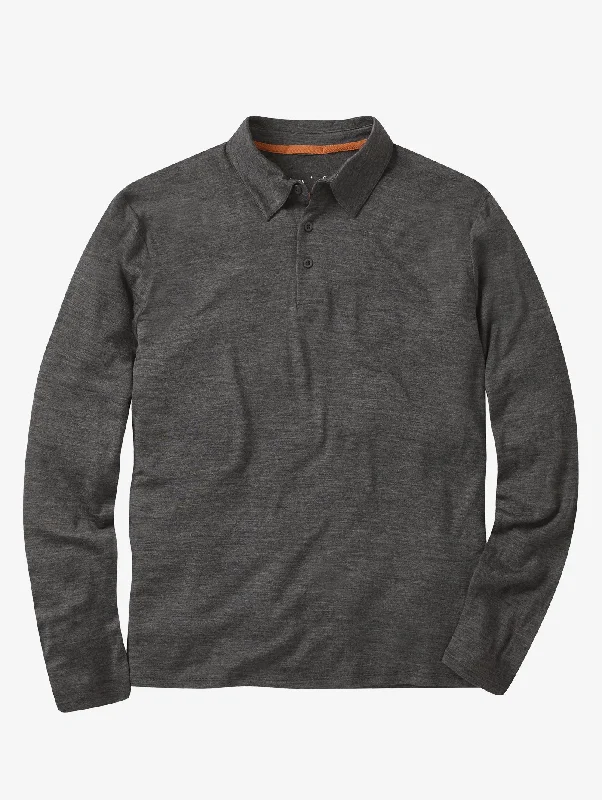 Men's Polyn Long Sleeved Merino Polo