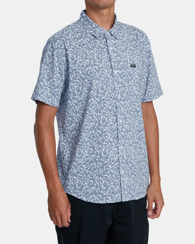 Micro Garden Short Sleeve Shirt - Blue Tide