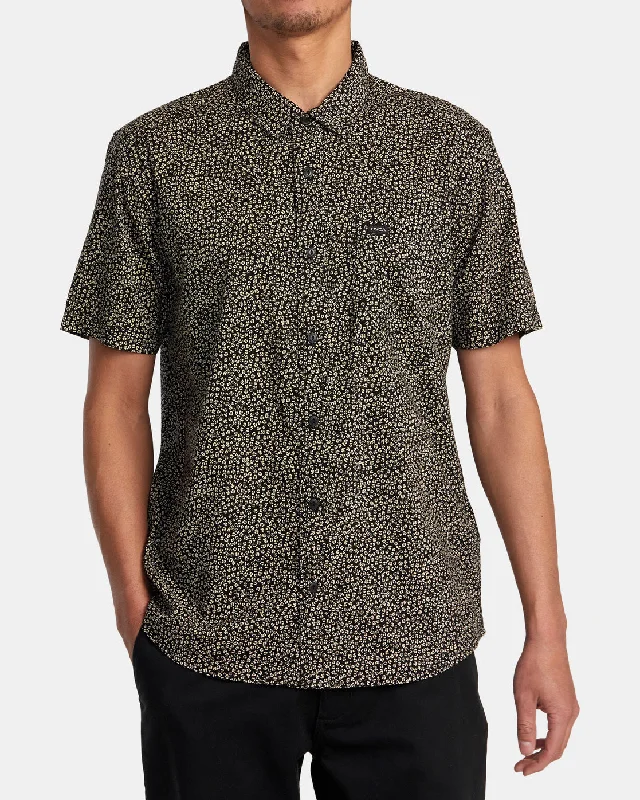 Morning Glory Short Sleeve Shirt - Black