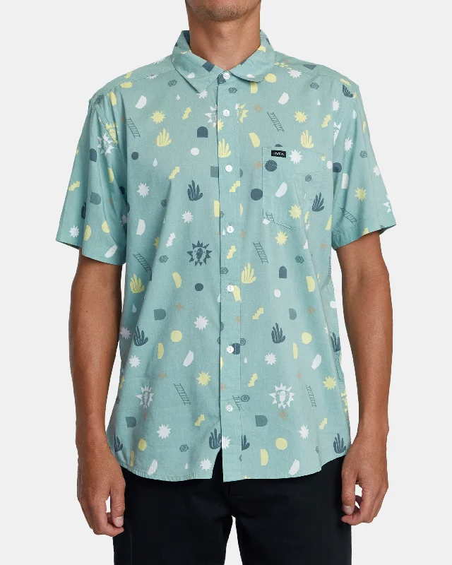 Morning Glory Short Sleeve Shirt - Granite Green