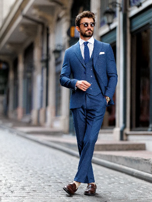 Navy Slim-Fit Suit 3-Piece