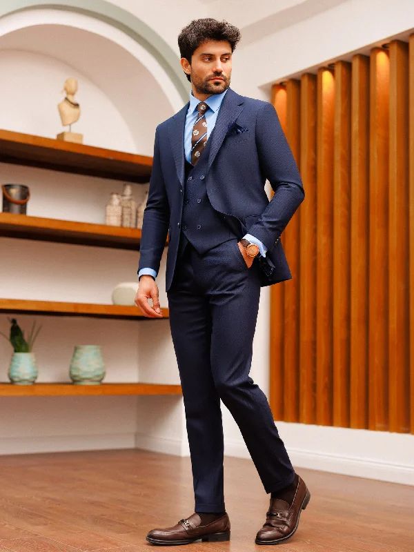 Navy Slim-Fit Suit 3-Piece