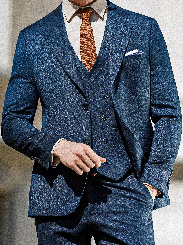 Navy Slim-Fit Suit 3-Piece