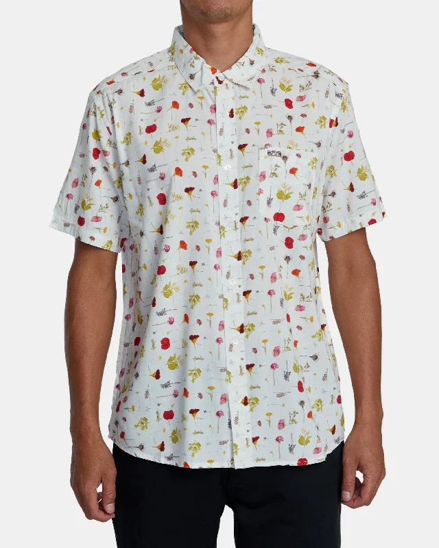 Oblow Pressed Short Sleeve Shirt - White