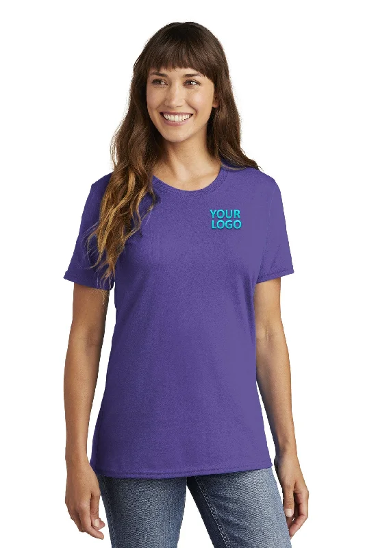 Port & Company Ladies Customized Core Cotton Tee's, Purple