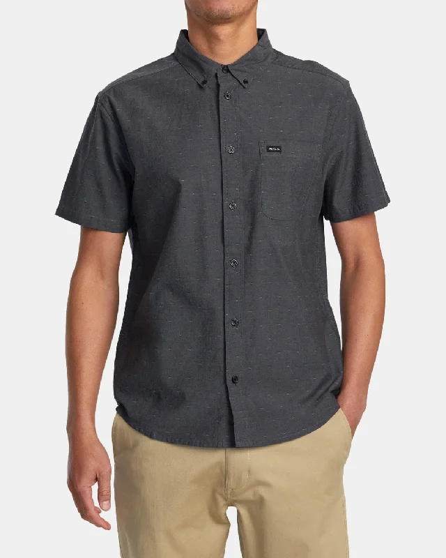 That'll Do Dobby Short Sleeve Shirt - Black