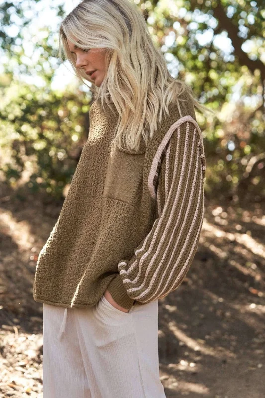 Olive Oversize Sweater